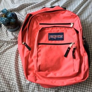 Hot pink Jansport backpack